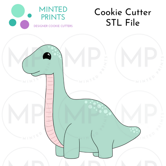 Brontosaurus Cookie Cutter STL DIGITAL FILE