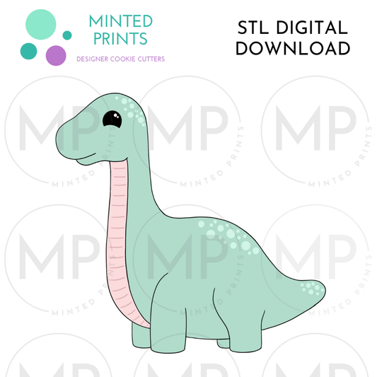 Brontosaurus Cookie Cutter STL DIGITAL DOWNLOAD