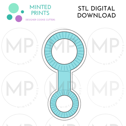 Bubble Wand Cookie Cutter STL DIGITAL DOWNLOAD