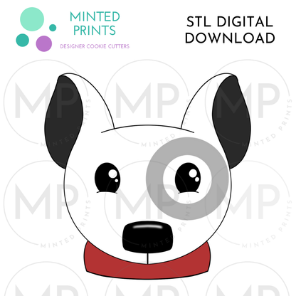 Bull Terrier Dog Cookie Cutter STL DIGITAL DOWNLOAD