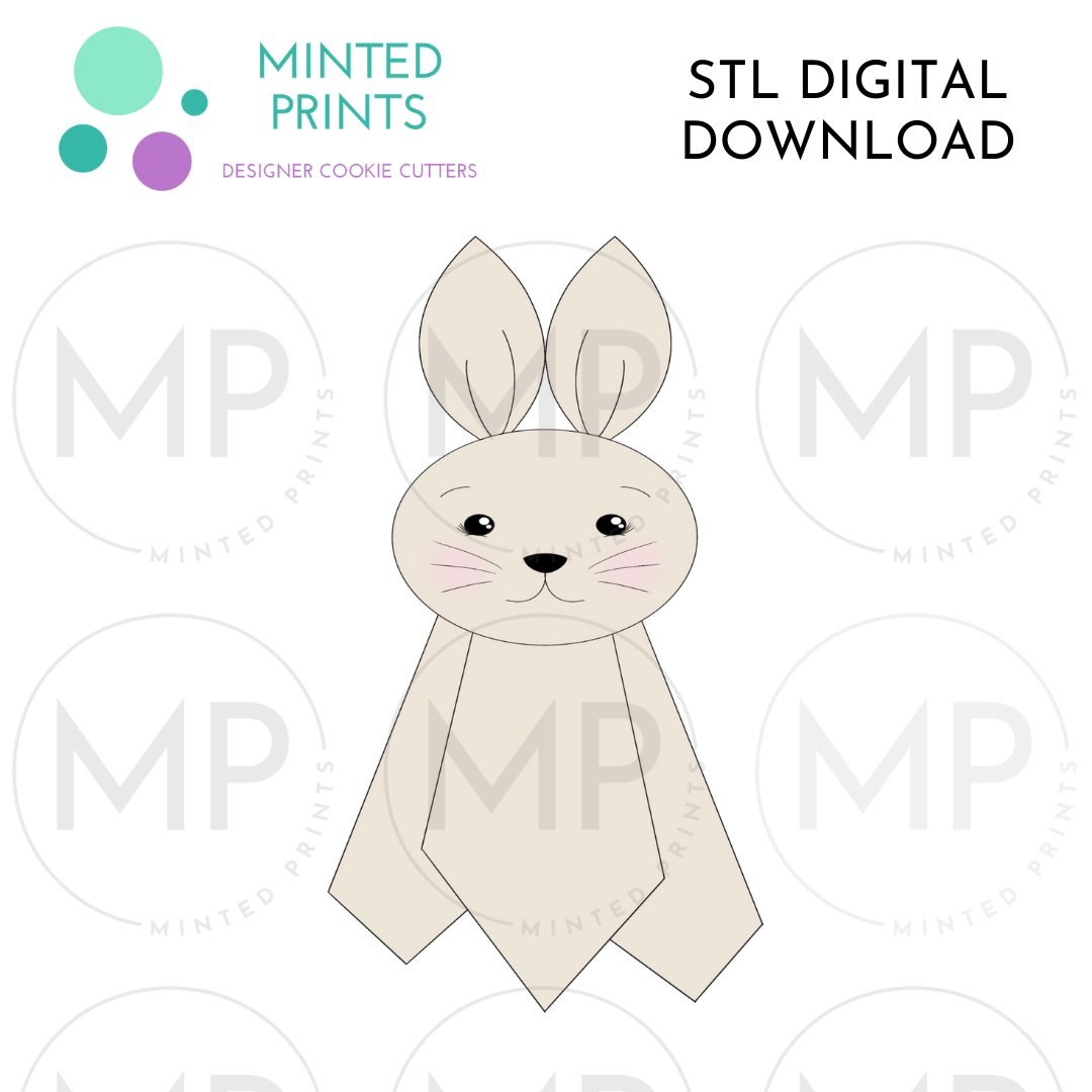 Bunny Blanket Cookie Cutter STL DIGITAL DOWNLOAD