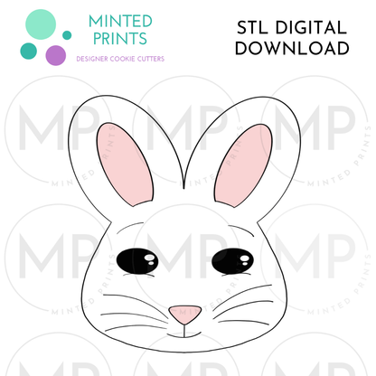 Bunny Face Cookie Cutter STL DIGITAL DOWNLOAD