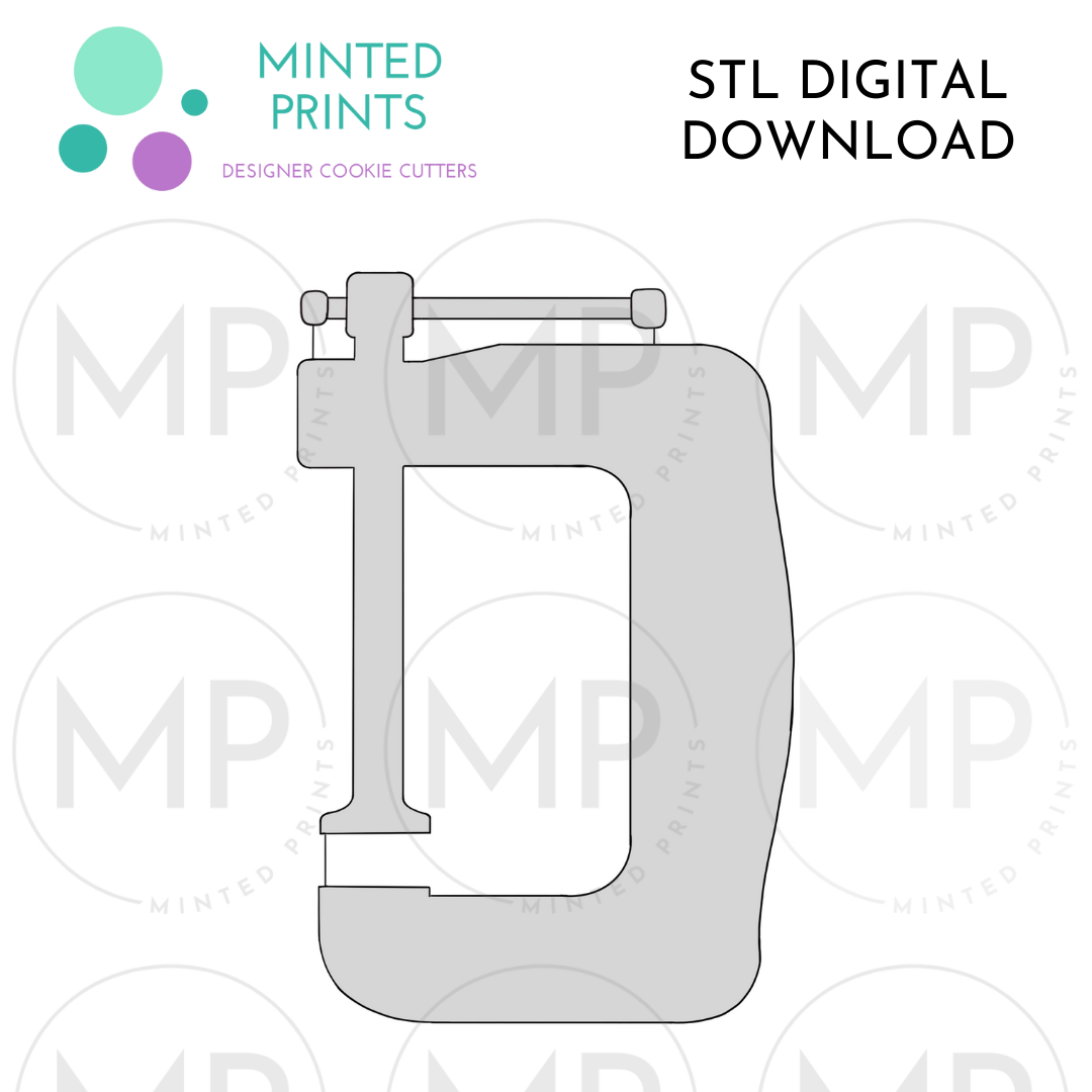 C Clamp Cookie Cutter STL DIGITAL DOWNLOAD