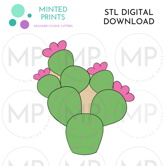 Cactus 2 Cookie Cutter STL DIGITAL DOWNLOAD