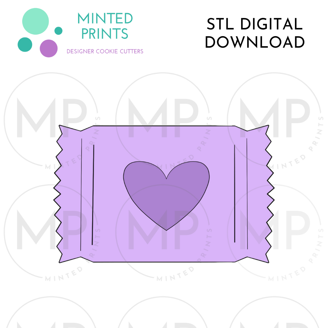 Candy Bar Cookie Cutter STL DIGITAL DOWNLOAD