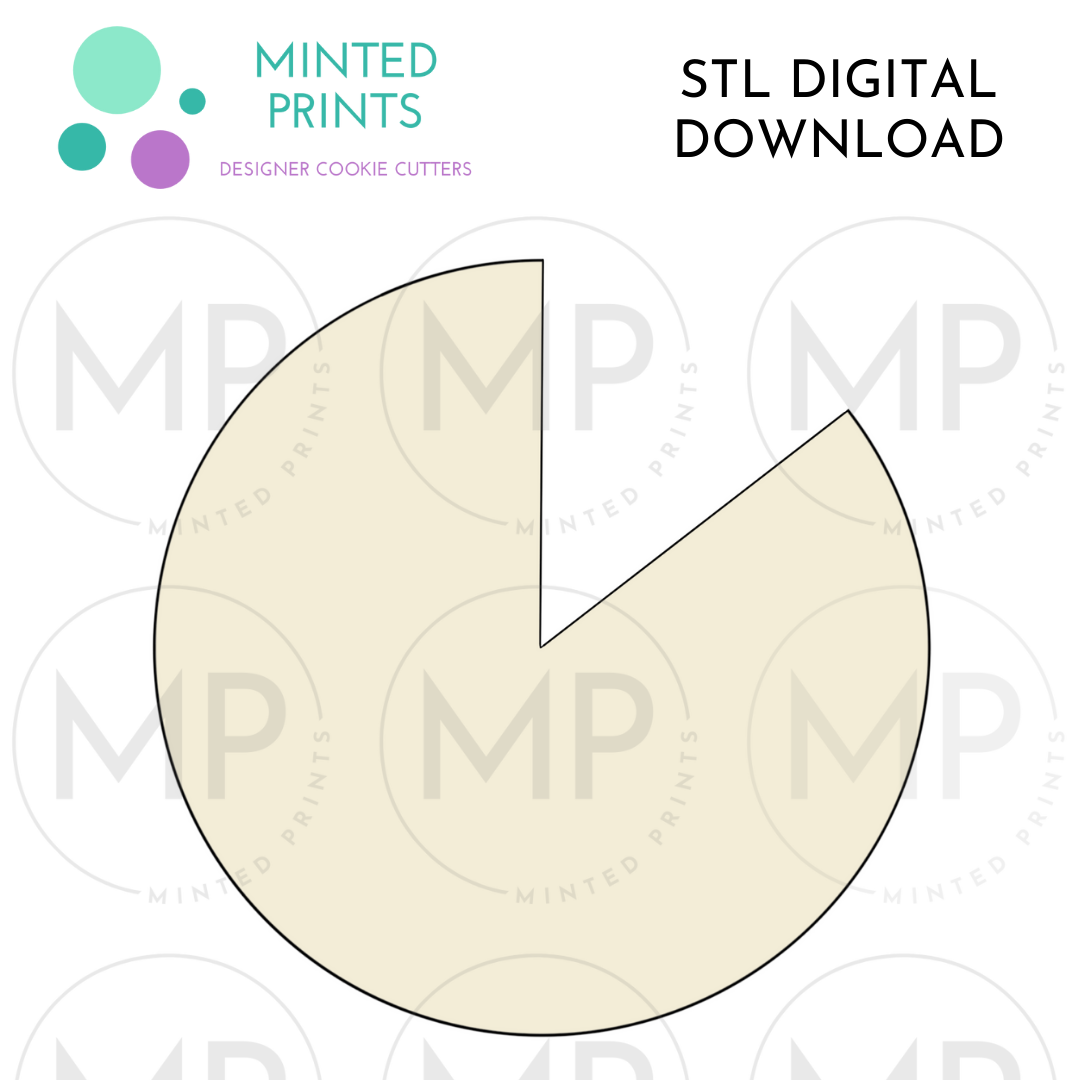 Cheese Wheel Cookie Cutter STL DIGITAL DOWNLOAD