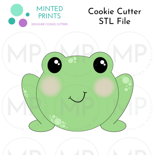 Chubby Frog Cookie Cutter STL DIGITAL FILE