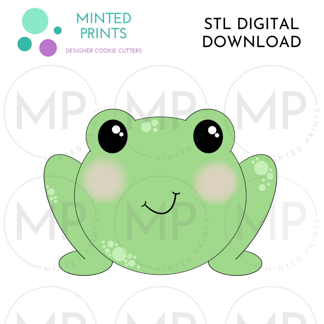 Chubby Frog Cookie Cutter STL DIGITAL DOWNLOAD