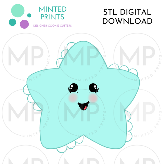 Chubby Starfish Cookie Cutter STL DIGITAL DOWNLOAD