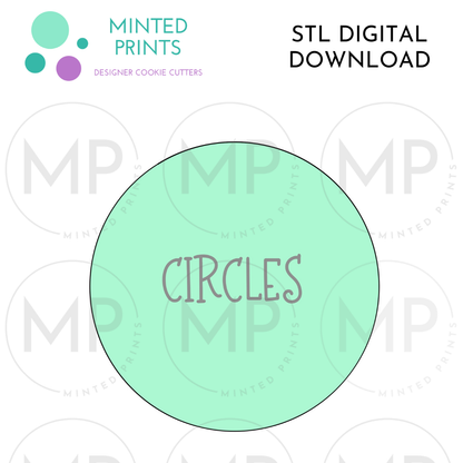 Circles Cookie Cutter STL DIGITAL DOWNLOAD