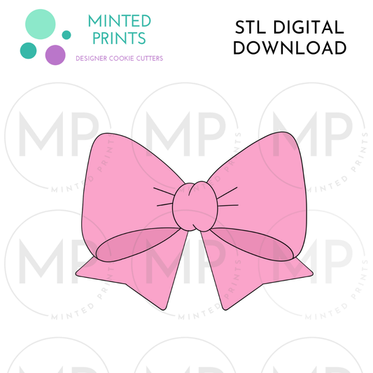 Classic Bow Cookie Cutter STL DIGITAL DOWNLOAD