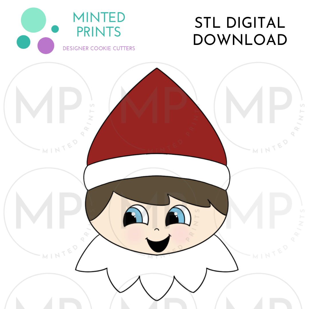 Classic Elf Cookie Cutter STL DIGITAL DOWNLOAD