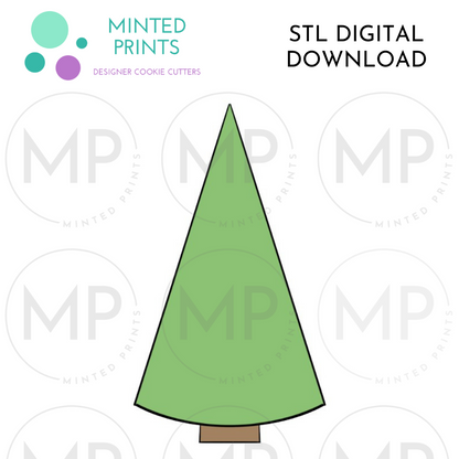 Cone Tree Cookie Cutter STL DIGITAL DOWNLOAD