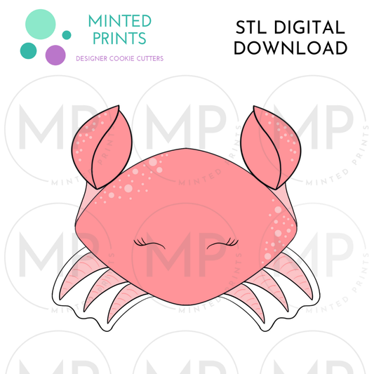 Crab Cookie Cutter STL DIGITAL DOWNLOAD