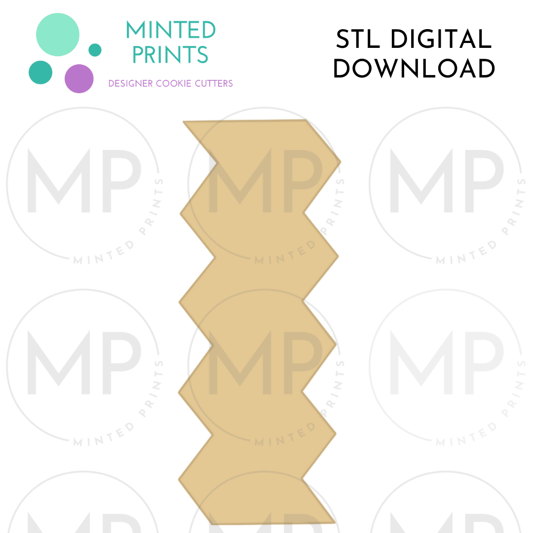 Crinkle Fry Cookie Cutter STL DIGITAL DOWNLOAD