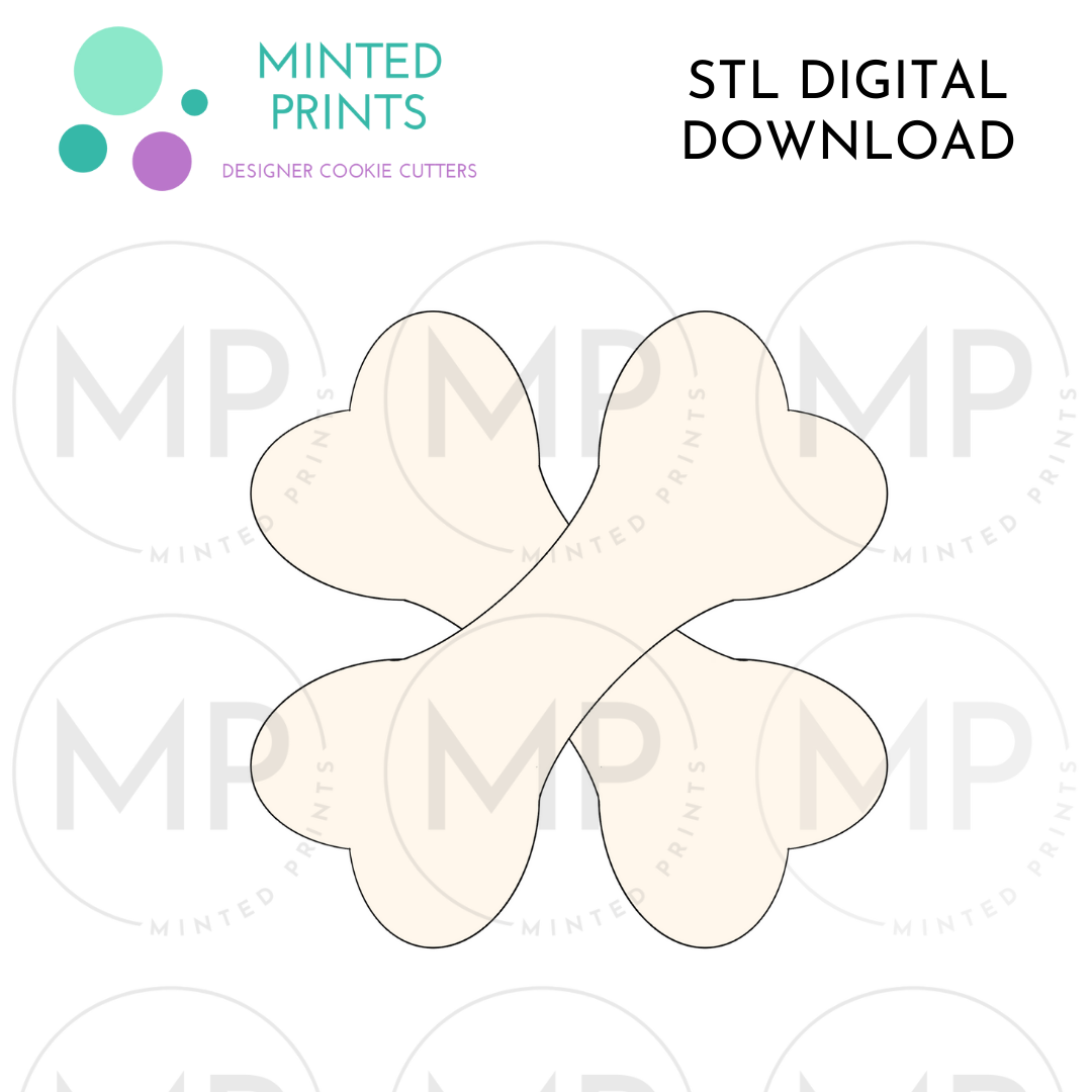 Cross Bones Cookie Cutter STL DIGITAL DOWNLOAD