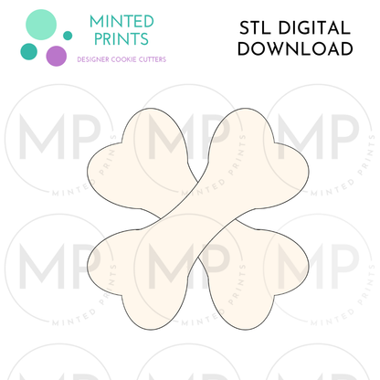 Cross Bones Cookie Cutter STL DIGITAL DOWNLOAD