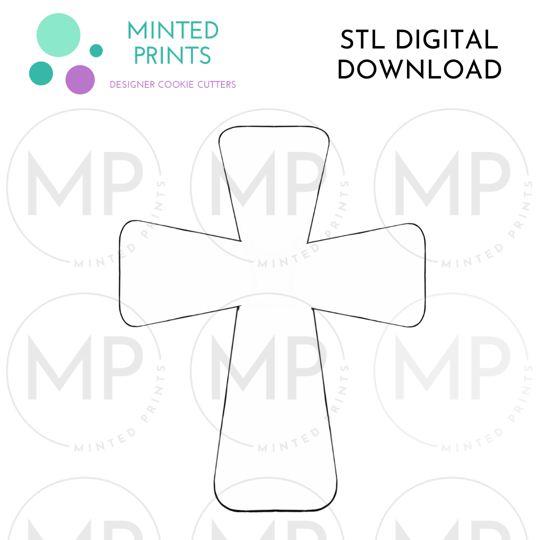 Cross Cookie Cutter STL DIGITAL DOWNLOAD