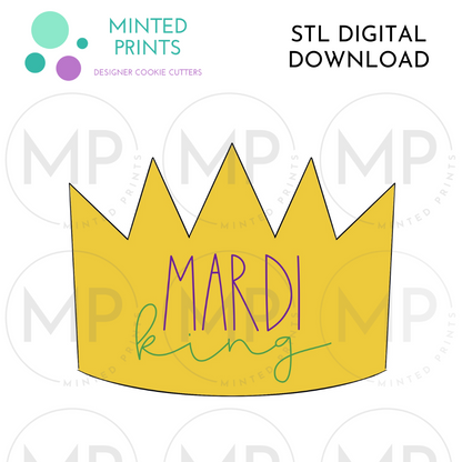 Crown Cookie Cutter STL DIGITAL DOWNLOAD