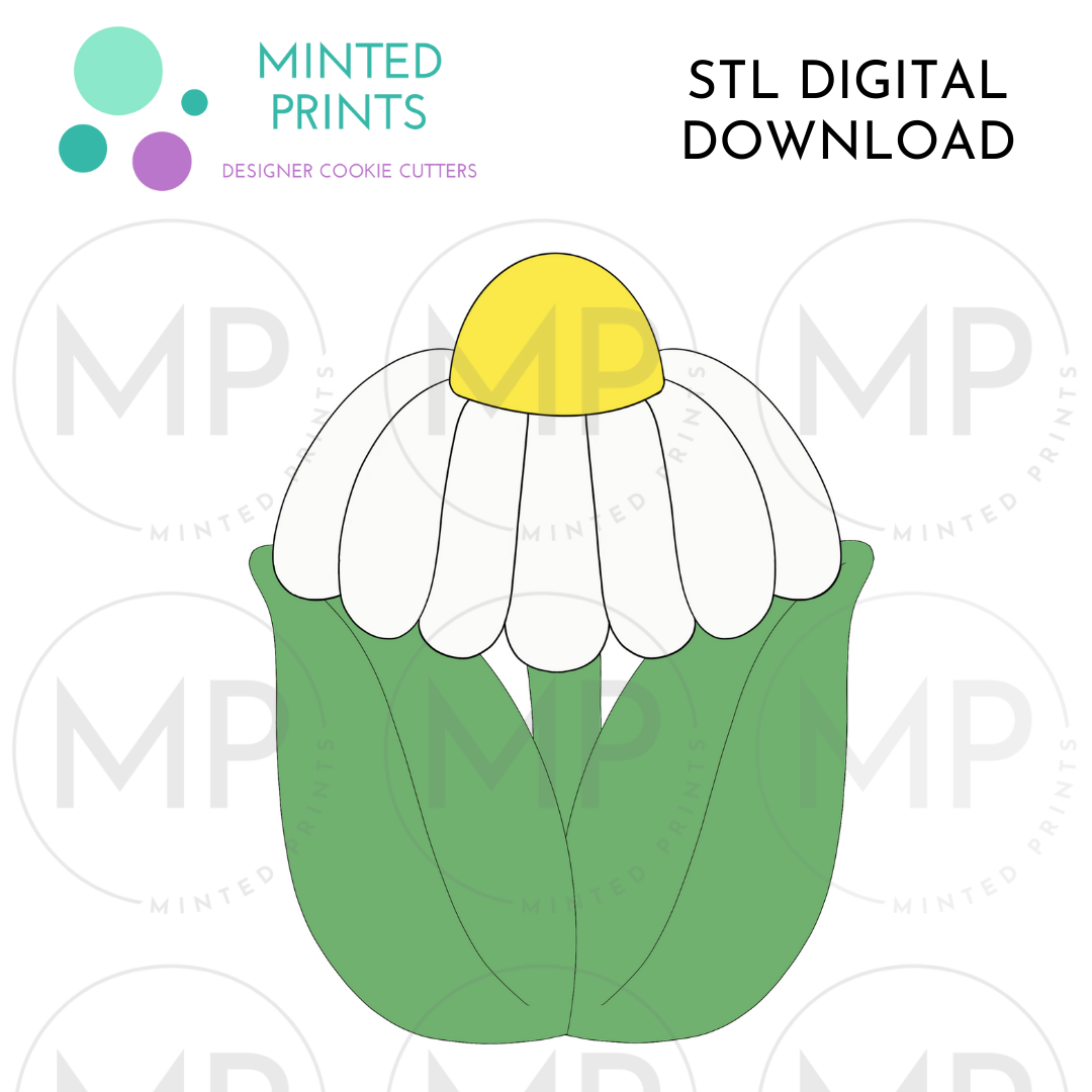 Daisy Flower Cookie Cutter STL DIGITAL DOWNLOAD