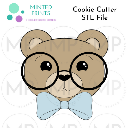 Dapper Bear Cookie Cutter STL DIGITAL FILE
