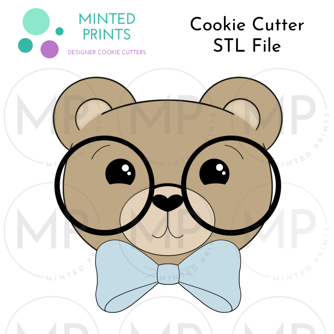 Papa Bear and Dapper Bear Set of 2 Cookie Cutter STL DIGITAL FILES