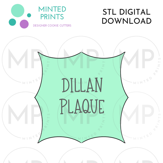 Dillan Cookie Cutter STL DIGITAL DOWNLOAD