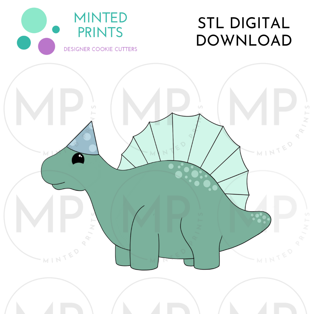 Dimetrodon in Hat Cookie Cutter STL DIGITAL DOWNLOAD