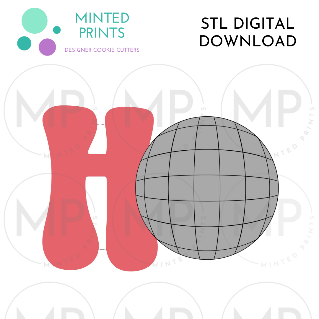 Disco HO Cookie Cutter STL DIGITAL DOWNLOAD