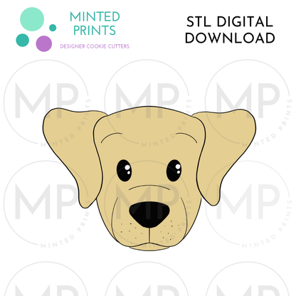 Dog Head Cookie Cutter STL DIGITAL DOWNLOAD