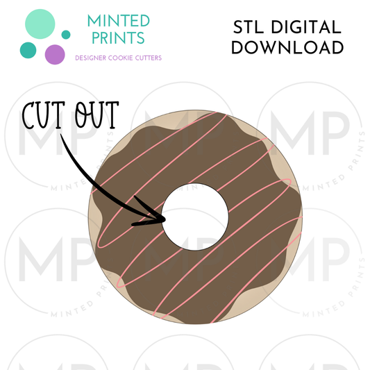 Donut Cookie Cutter STL DIGITAL DOWNLOAD