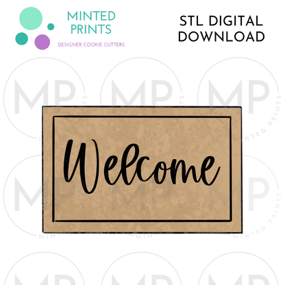 Doormat Cookie Cutter STL DIGITAL DOWNLOAD