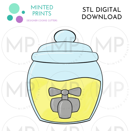 Drink Dispenser / Honey Pot Cookie Cutter STL DIGITAL DOWNLOAD