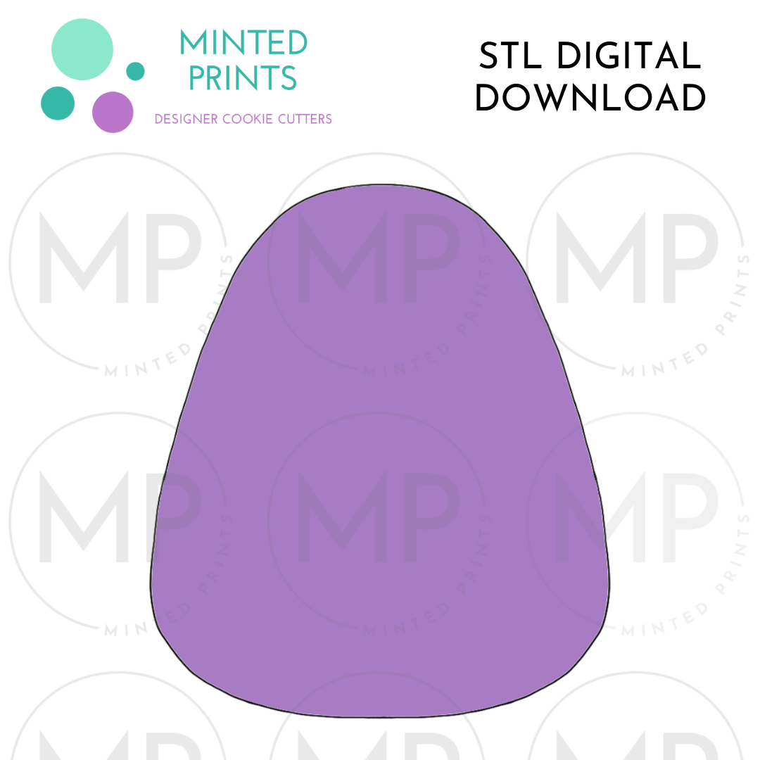 Easter Egg  Cookie Cutter STL DIGITAL DOWNLOAD