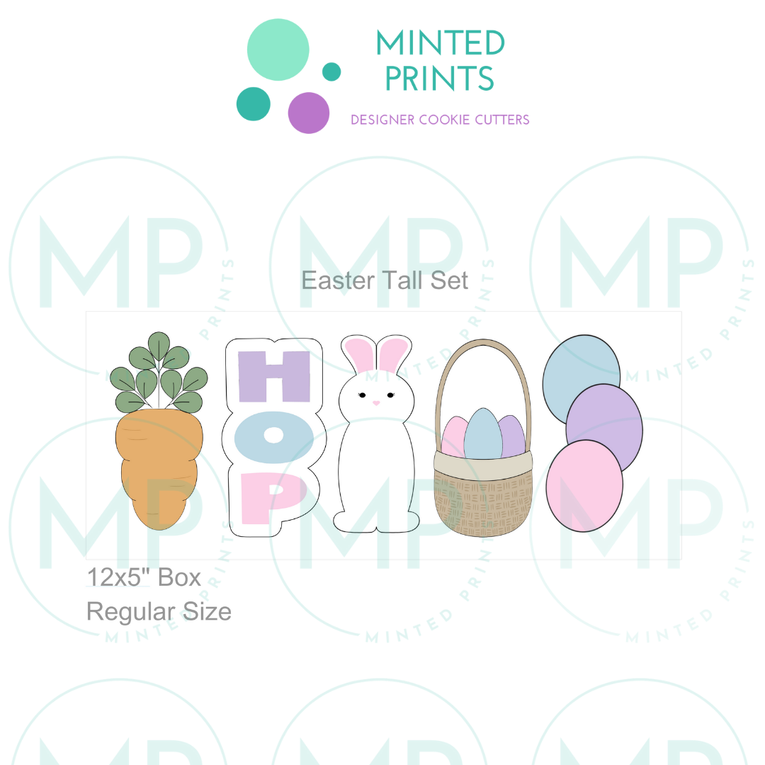 Tall Easter Sets Cookie Cutter STL DIGITAL FILE