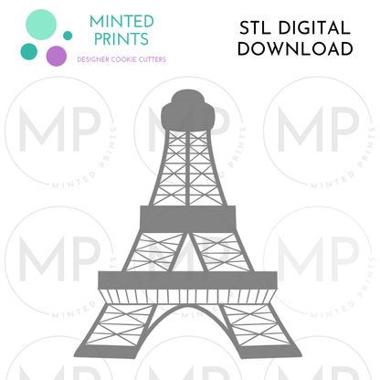 Eiffel Tower Cookie Cutter STL DIGITAL DOWNLOAD