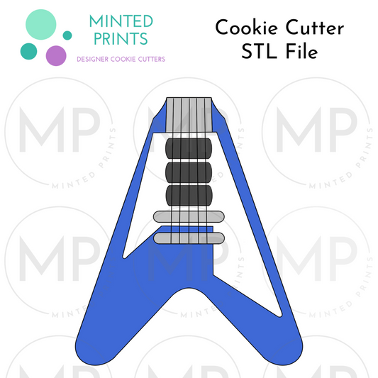Electric Guitar 2 Cookie Cutter STL DIGITAL FILE