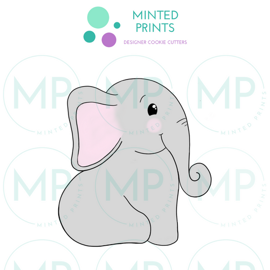 Elephant Body Cookie Cutter and STL File