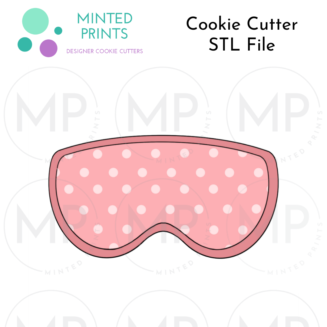 Eye Mask Cookie Cutter STL DIGITAL FILE