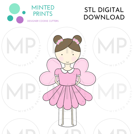 Fairy 1 Cookie Cutter STL DIGITAL DOWNLOAD