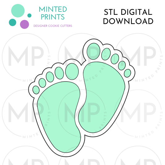 Feet Cookie Cutter STL DIGITAL DOWNLOAD