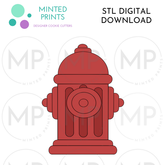 Fire Hydrant Cookie Cutter STL DIGITAL DOWNLOAD