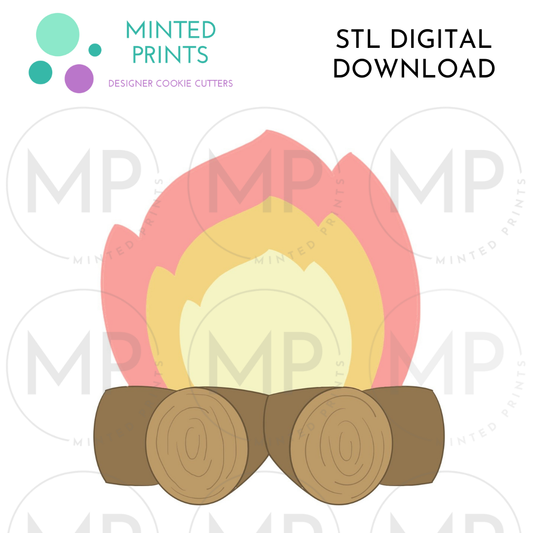 Firepit / Bonfire Cookie Cutter STL DIGITAL DOWNLOAD