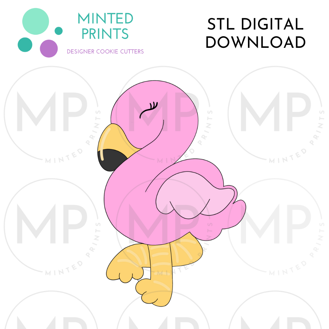 Flamingo 2024 Cookie Cutter STL DIGITAL DOWNLOAD