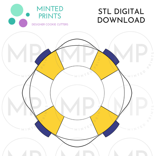 Flotation Device Cookie Cutter STL DIGITAL DOWNLOAD