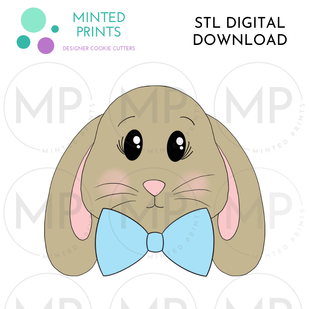 Floppy Ear Bunny Boy Cookie Cutter STL DIGITAL DOWNLOAD