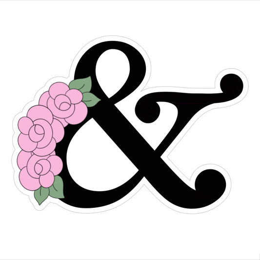 Floral Ampersand Cookie Cutter and STL File