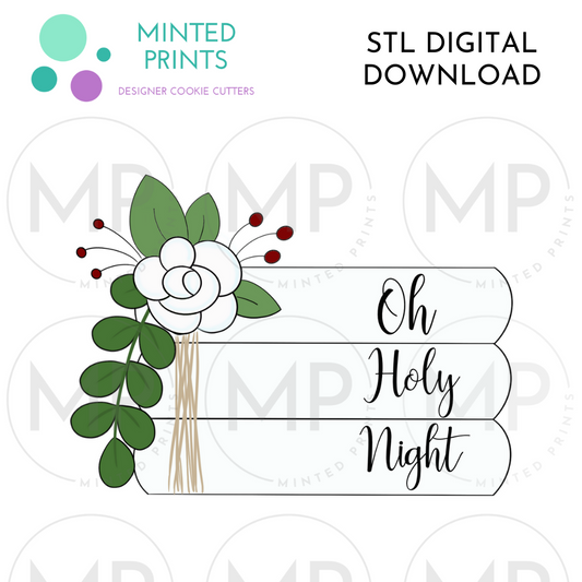 Floral Stacked Wood Sign Cookie Cutter STL DIGITAL DOWNLOAD