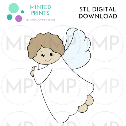 Flying Angel Cookie Cutter STL DIGITAL DOWNLOAD