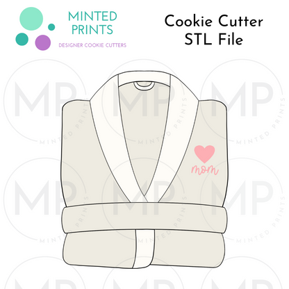Folded Robe Cookie Cutter STL DIGITAL FILE
